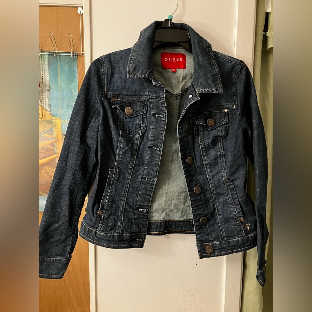 Guess Denim Jacket with Red Label M